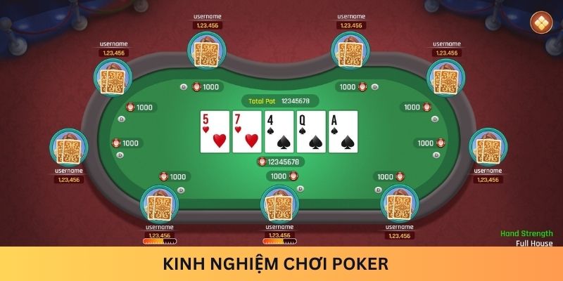 kinh nghiệm chơi poker