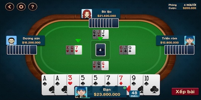 Hạ và kết thúc ván chơi game bài Phỏm Onbet