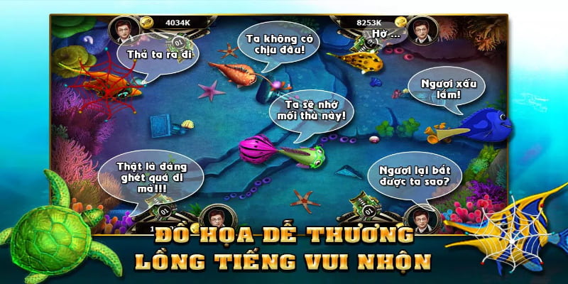 Giá trị của từng chú cá trong game được quy định khác nhau