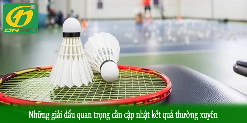 Những giải đấu quan trọng cần cập nhật kết quả thường xuyên