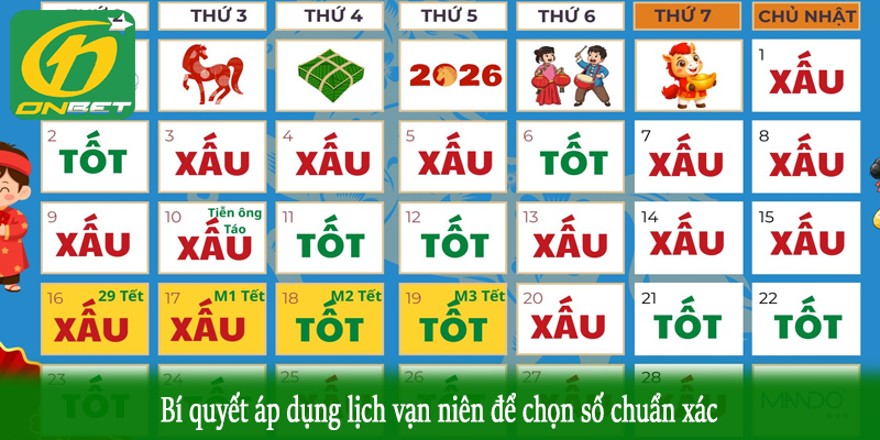 Bí quyết áp dụng lịch vạn niên để chọn số chuẩn xác