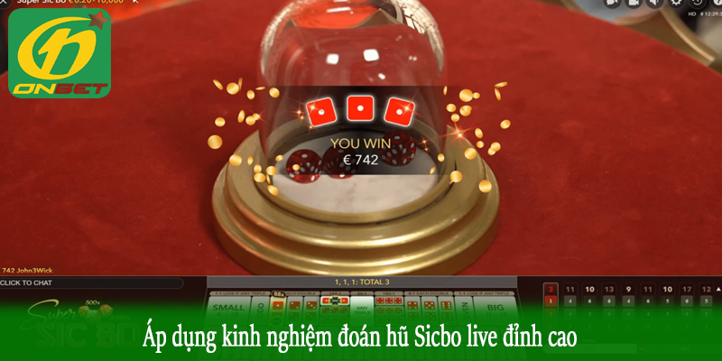 Áp dụng kinh nghiệm đoán hũ Sicbo live đỉnh cao