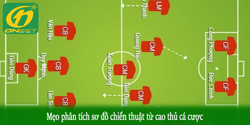 Mẹo phân tích sơ đồ chiến thuật từ cao thủ cá cược